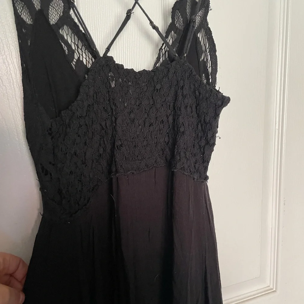 Free People Adella Slip Dress - XS Black - Picture 11 of 13